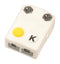 Omega SHX-KI-F-ROHS Thermocouple Connector SHX Series Ceramic Ultra High Temperature Type K Socket