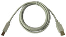 Multicomp MC002729 USB Cable Type A Plug B 500 mm 19.7 " 2.0 Grey