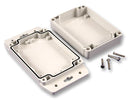 HAMMOND 1555C2F42GY IP67 Polycarbonate Enclosure with Flanged Lid - 120x66x62mm