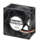 Sanyo Denki 9GV0848P1G03 DC Axial Fan 48 V Square 80 mm 38 Ball Bearing 138 CFM