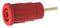 Tenma 72-14240 Banana Test Connector Jack Panel Mount 36 A 1 kV Gold Plated Contacts Red