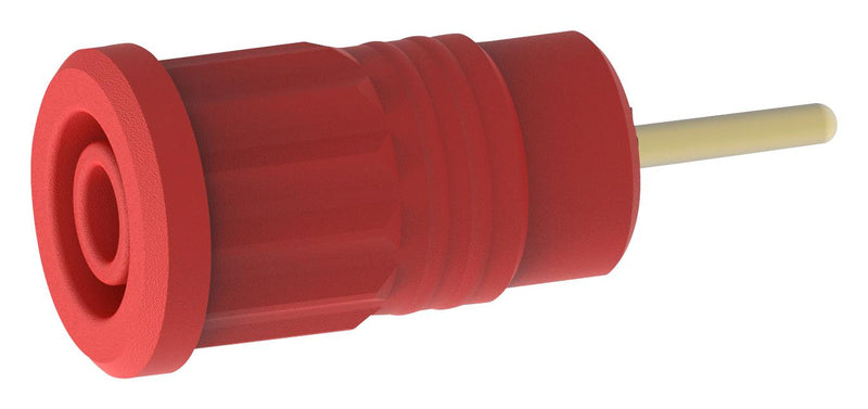 Tenma 72-14240 Banana Test Connector Jack Panel Mount 36 A 1 kV Gold Plated Contacts Red