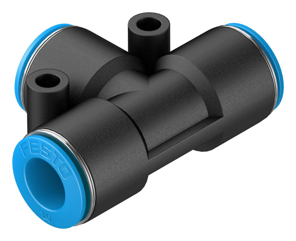 153129 Festo 153131 Pneumatic Fitting Push-In T-Fitting 14 bar 10 mm PBT ...