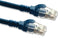 VIDEK 2996AS-1B Ethernet Cable, Patch Lead, Cat6a, RJ45 Plug to RJ45 Plug, Blue, 1 m