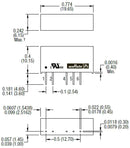 Murata Power Solutions MEA1D0512SC MEA1D0512SC Isolated Through Hole DC/DC Converter 1kV Isolation ITE 1:1 1 W 2 Output 12 V 42 mA