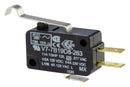 Honeywell V7-7B19D8-263 Microswitch Miniature Simulated Roller Lever Spdt Quick Connect 11 A 250 VDC