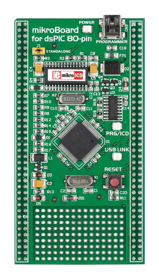 Mikroelektronika MIKROE-705 ADD-ON Board DSPIC30 Microcontroller New