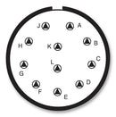 Amphenol Industrial D38999/26FG11SN D38999/26FG11SN Circular Connector MIL-DTL-38999 Series III Straight Plug 11 Contacts Crimp Socket Threaded