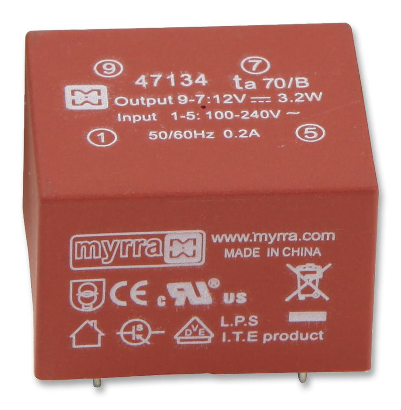 Myrra 47156 47156 AC/DC PCB Mount Power Supply (PSU) ITE 1 Output 5 W 24 V 220 mA