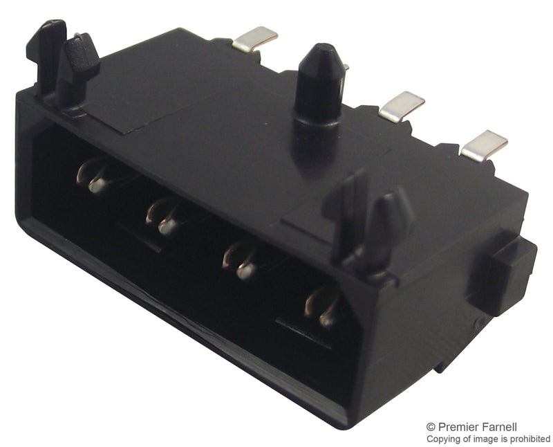 AMP - TE CONNECTIVITY 770829-1 Rectangular Connector, Commercial MATE-N-LOK Series, 4 Contacts, Plug, 5.08 mm, Surface Mount