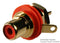 NEUTRIK NYS367-2 RCA (Phono) Audio / Video Connector, 1 Contacts, Socket, Gold Plated Contacts, Metal Body, Red