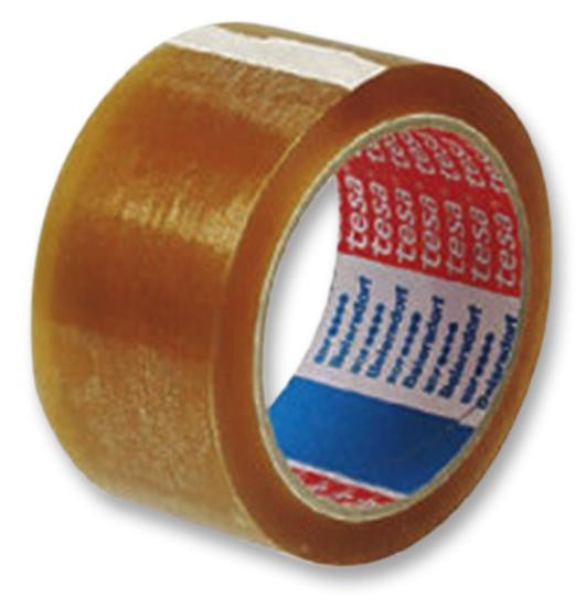 TESA 04089-00255-06 Tape, Brown, Sealing, PP (Polypropylene), 50 mm, 1.97 ", 66 m, 216.54 ft