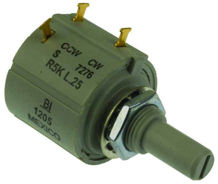 BI TECHNOLOGIES / TT ELECTRONICS 7276R10KL.25 WIREWOUND POTENTIOMETER, 10KOHM, 5%, 2W