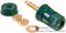 SUPERIOR ELECTRIC BP30GN BINDING POST, 30A, #8-32, STUD, GREEN