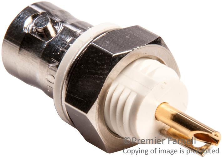 AMPHENOL RF 31-10-75 RF/COAXIAL BNC BULKHEAD JACK STR 75 OHM SOLDER