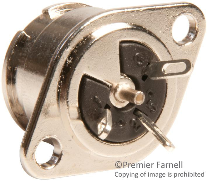 SWITCHCRAFT/CONXALL 57HB3FX CONNECTOR, DIN, JACK, 3 POSITION