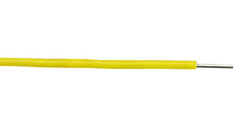 Multicomp PRO MCP00031 Wire PVC Yellow 23 AWG 0.28 mm&sup2; 328 ft 100 m
