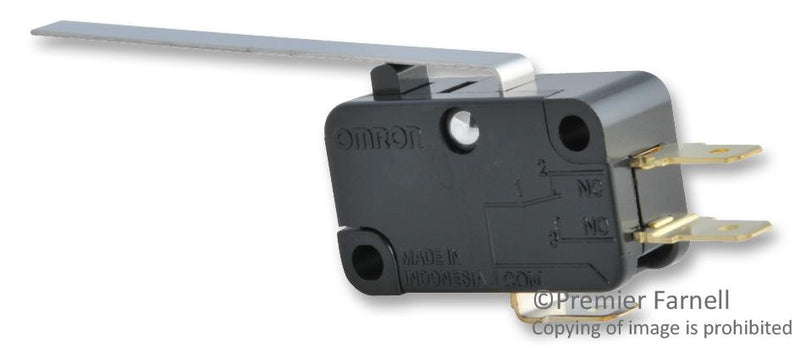 OMRON ELECTRONIC COMPONENTS V-10G3-1C24-K BY OMI MICROSWITCH, HINGE LEVER, SPDT 10A 250V