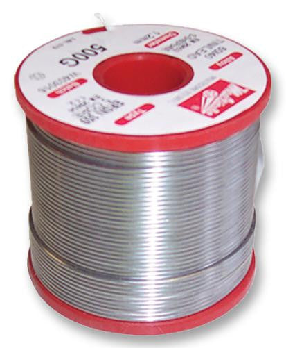 MULTICORE / LOCTITE 3096125-M Solder Wire, 60/40, 1.2mm Diameter, 180&deg;C, 500g