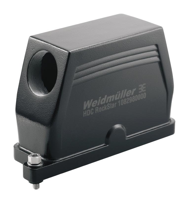 Weidmuller HDC IP68 24B TSS 1M40 Heavy Duty Connector Hood M40 Rockstar Series 90&deg; Aluminium Body