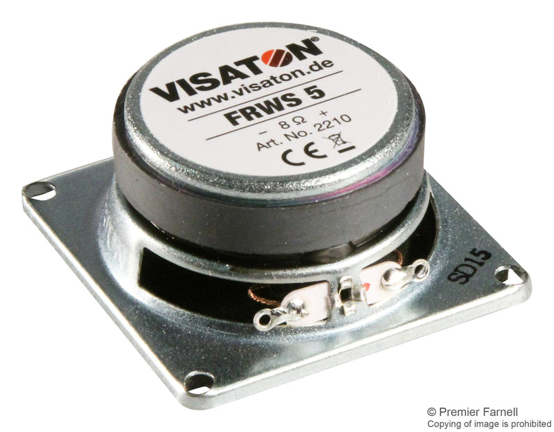 VISATON FRWS 5 8OHM Speaker, Full Range, 5 cm, 150 Hz to 20 kHz