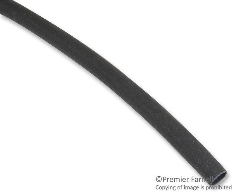 3M NST 1/4 HEAT SHRINK TUBING, 6.35MM ID, PO, BLACK, 200FT