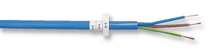PRO POWER LHS12-4TW/6 Wire Marker, Pre Printed Heat Shrinkable Sleeve, 6, PO (Polyolefin), White, 5mm x 20mm, 12 mm