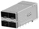 TE Connectivity 2343522-8 I/O Connector 20 Contacts Receptacle zSFP+ Press Fit PCB Mount
