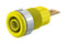 Staubli 23.3060-24 4MM Banana Jack Panel Mount 32 A 1 KV Gold Plated Contacts Yellow 40AH1763