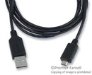 L-COM CSMUAMICB-2M COMPUTER CABLE, USB, 2M, BLACK