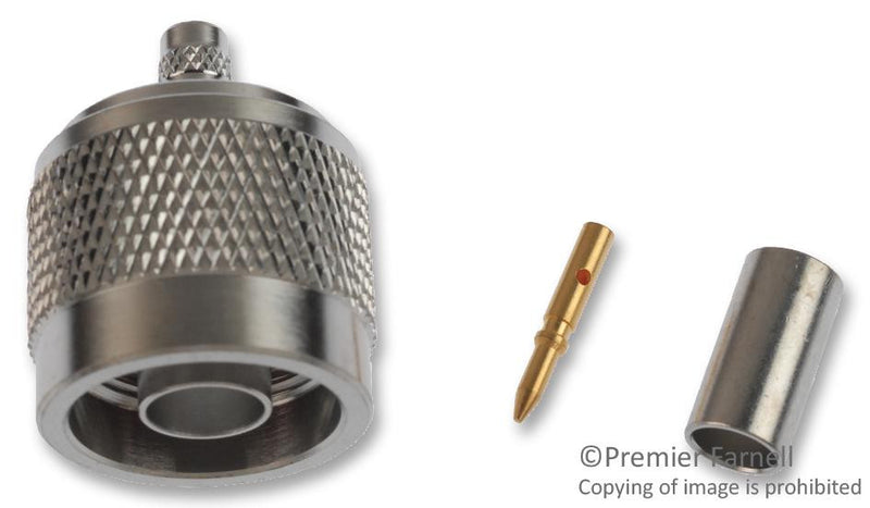 AMPHENOL RF 172214 RF/COAXIAL, N PLUG, STRAIGHT, 50 OHM, CRIMP