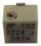 BOURNS 3224J-1-104E Trimmer Potentiometer, 100 kohm, 250 mW, &plusmn; 10%, Trimpot 3224 Series, 11 Turns, Surface Mount Device