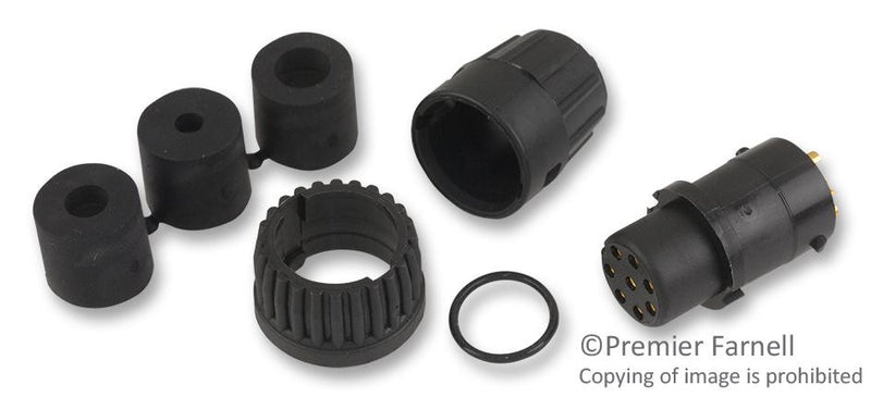 SWITCHCRAFT/CONXALL 6282-8SG-3DC CIRCULAR CONNECTOR RECEPTACLE, 8 POSITION CABLE