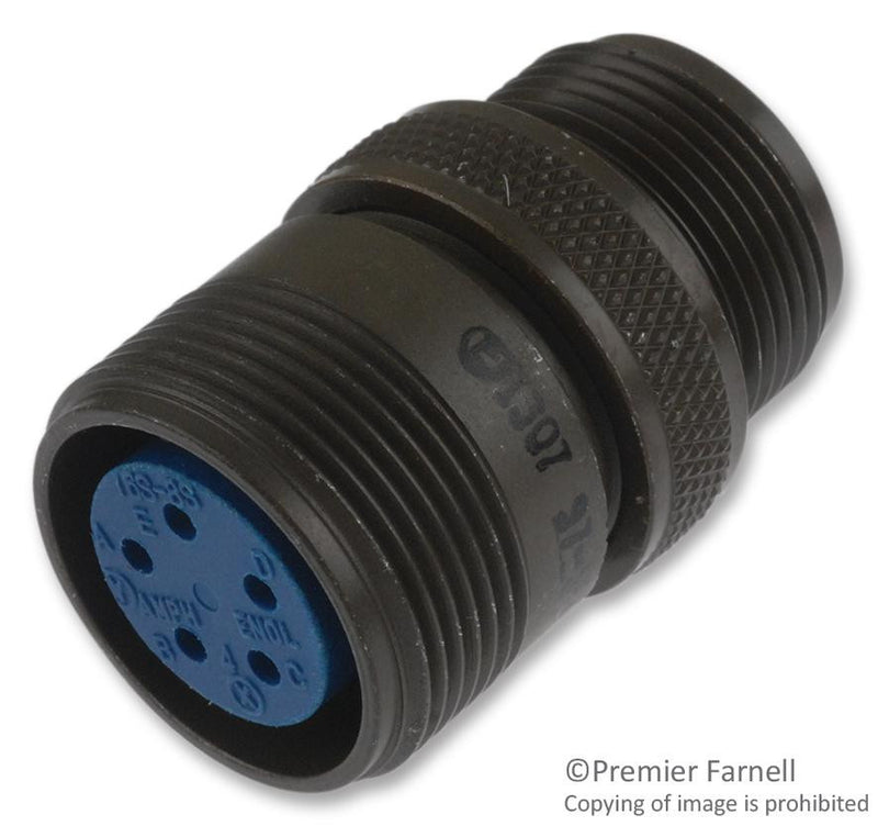 AMPHENOL INDUSTRIAL 97-3101A-16S-8S CIRCULAR CONNECTOR RECEPTACLE SIZE 16S, 5 POSITION, CABLE