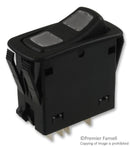 CARLING TECHNOLOGIES L26D1CHH1-A1100-000 SWITCH, ROCKER, ILLUMINATED, DPDT, 20A, 12VDC, BLACK