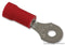THOMAS & BETTS 18RA-4 TERMINAL, RING TONGUE, #4, CRIMP, RED