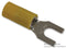 THOMAS & BETTS 10RC-10F TERMINAL, SPADE/FORK, #10, CRIMP, YELLOW
