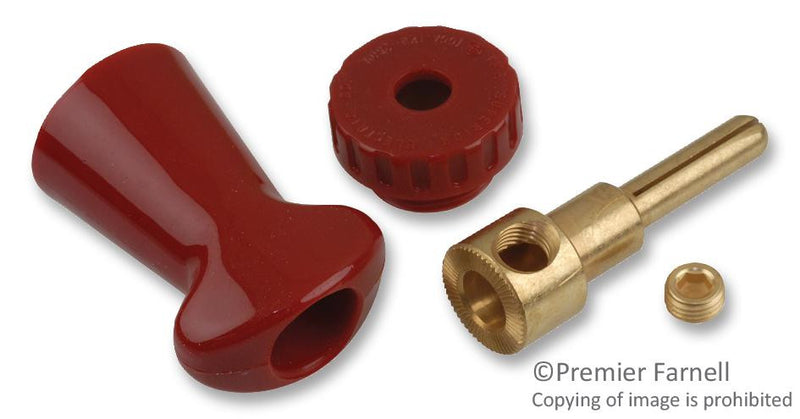 SUPERIOR ELECTRIC PP100GR TEST PLUG, PIN-PLUG, 100A, RED