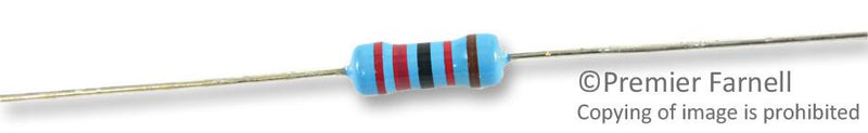 MULTICOMP MCMF0W2FF2202A10 METAL FILM RESISTOR, 22KOHM, 500mW, 1%