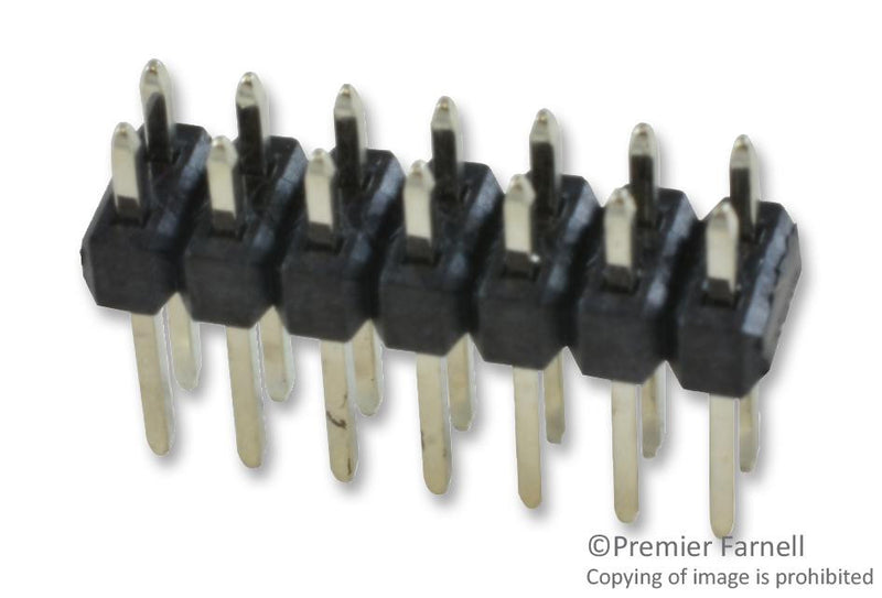 MOLEX 10-89-7141 BOARD-BOARD CONNECTOR, HEADER, 14 POSITION, 2ROW