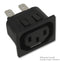 CORCOM - TE CONNECTIVITY 6ESRFC3 CONNECTOR, POWER ENTRY, RECEPTACLE, 15A