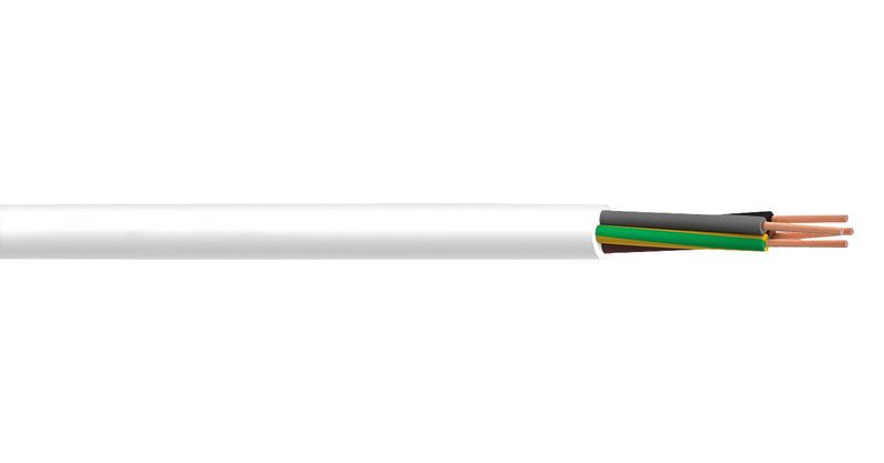 Multicomp PRO PP002160 PP002160 Multicore Cable 3094Y / H05V2V2-F Per Metre Unscreened 4 Core 0.75 mm&Acirc;&sup2;