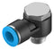 Festo QSLV-G1/4-10 Pneumatic Fitting Push-In L-Fitting G1/4 14 bar 10 mm PBT (Polybutylene Terephthalate) Qslv