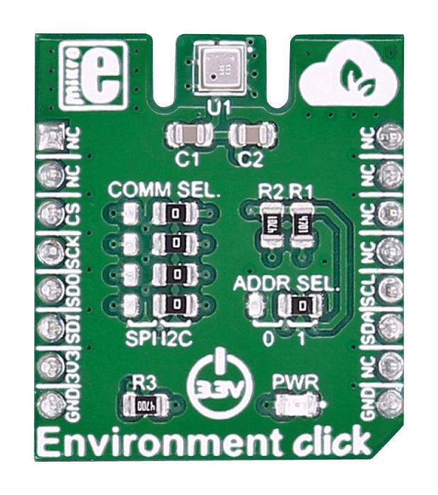 Mikroelektronika MIKROE-2467 Add-On Board Environment Click Mikrobus Connector