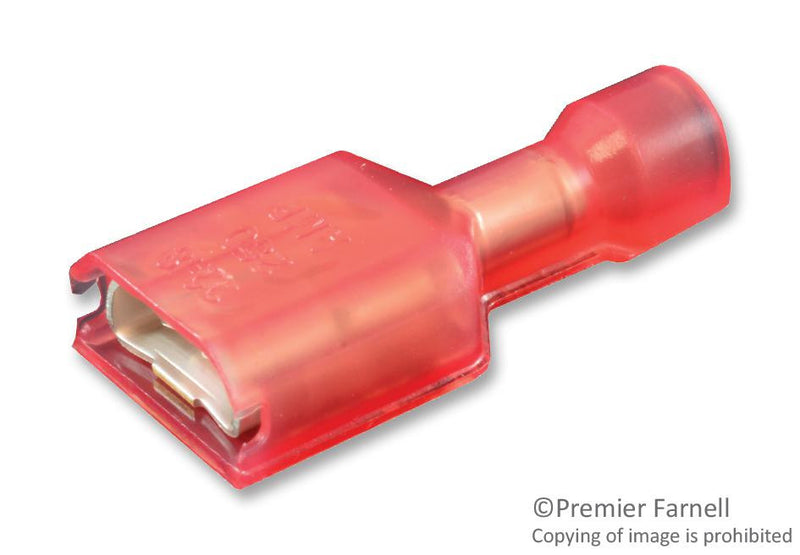 AMP - TE CONNECTIVITY 403233752 TERMINAL, FEMALE DISCONNECT, 6.35 x 0.81MM, RED, CRIMP