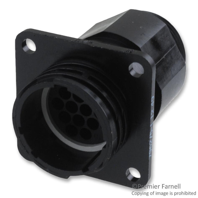 AMP - TE CONNECTIVITY 796275-1 CIRCULAR CONNECTOR RECEPTACLE SIZE 17, 16 POSITION, PANEL