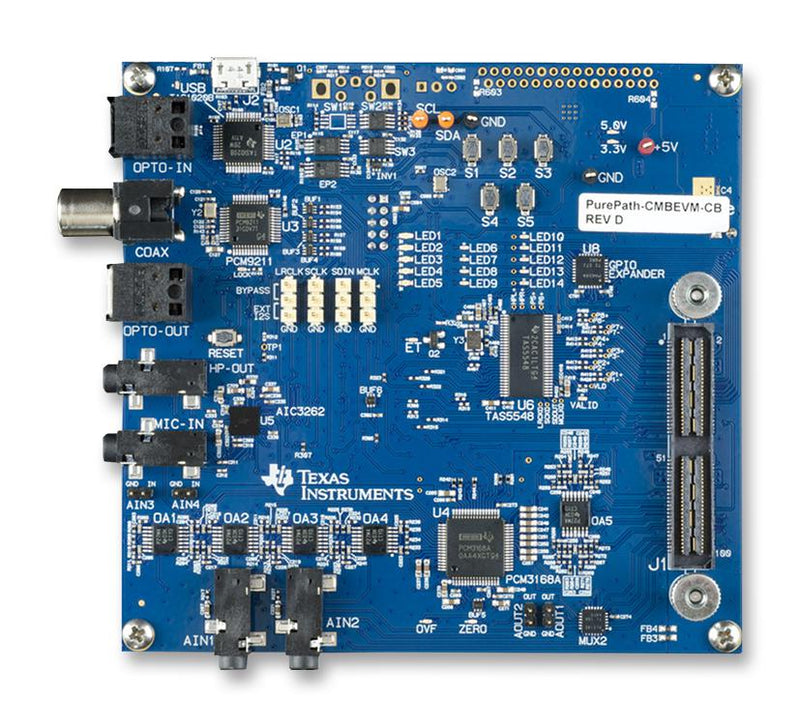 Texas Instruments PUREPATH-CMBEVM Evaluation Module TAS1020B Stereo USB Audio Interface PurePath&Ouml; Console