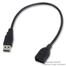 TRIPP-LITE UR024-001 COMPUTER CABLE, USB, 1FT, BLACK