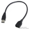 TRIPP-LITE UR024-001 COMPUTER CABLE, USB, 1FT, BLACK