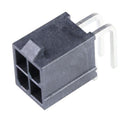 Molex 46991-4004 Pin Header Power Wire-to-Board 4.2 mm 2 Rows 4 Contacts Through Hole Right Angle